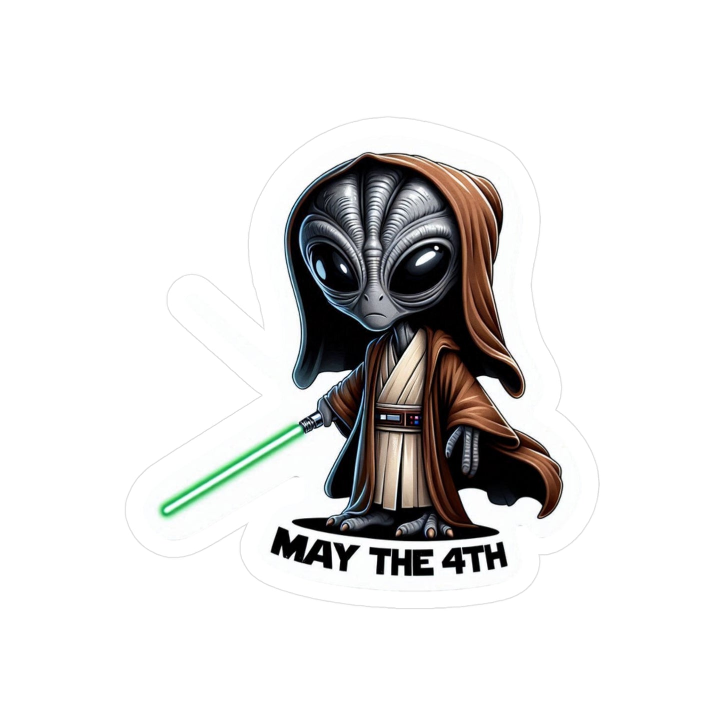 Costumed Alien Vinyl Decal
