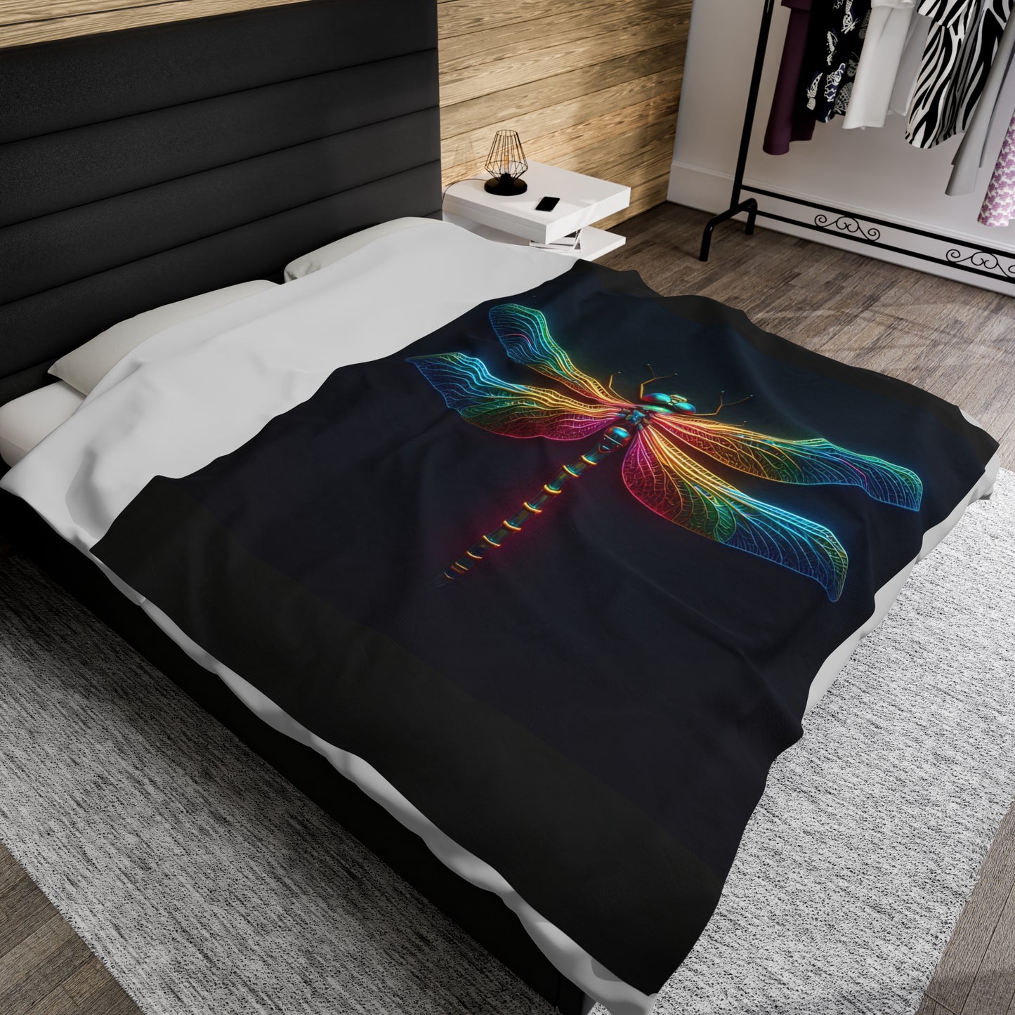 Dragonfly Velveteen Plush Blanket