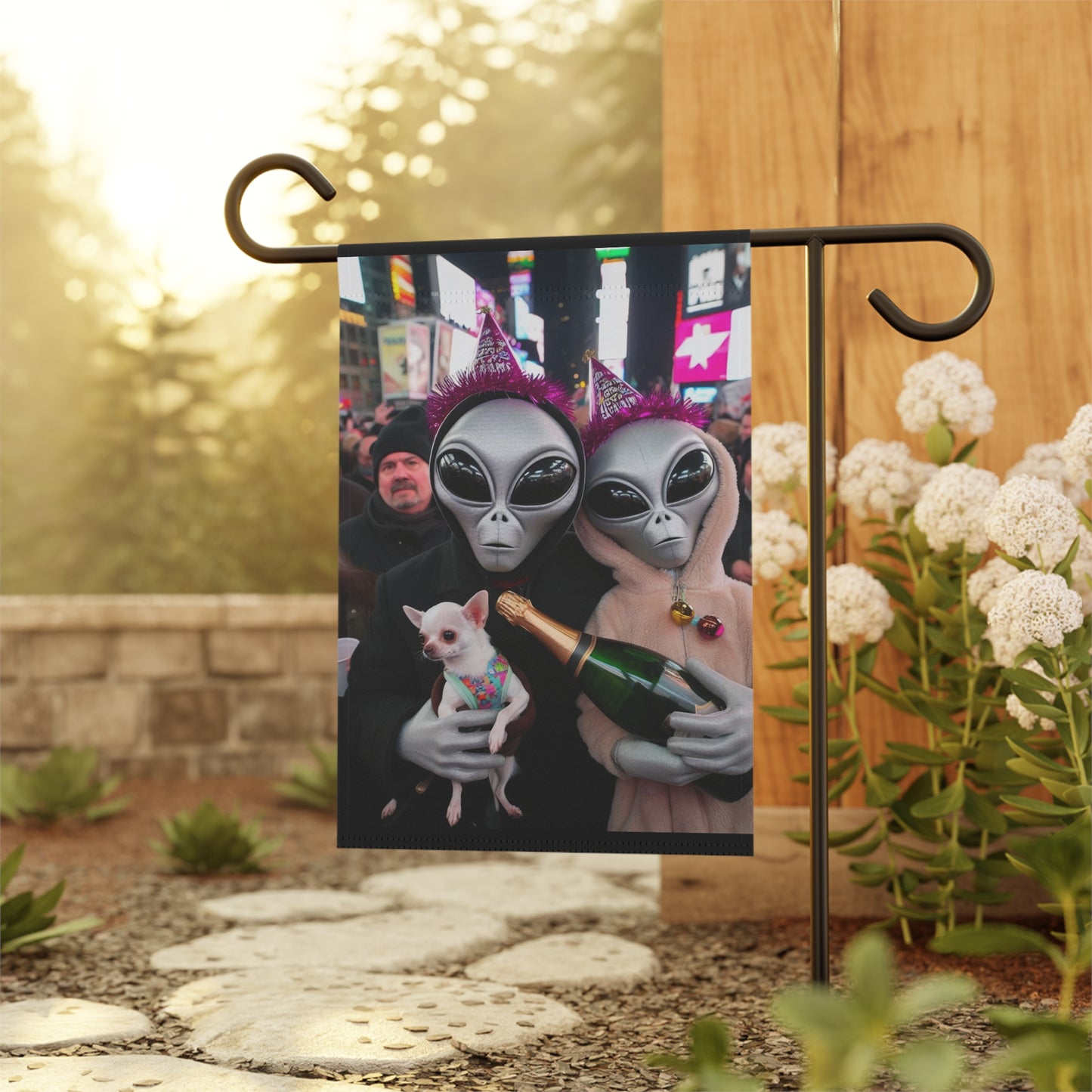 Happy New Year Garden & House Banner