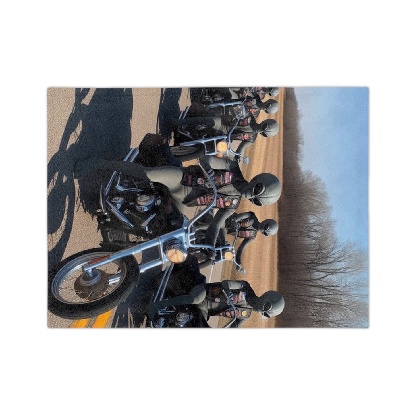 Alien Biker Club Microfiber Blanket