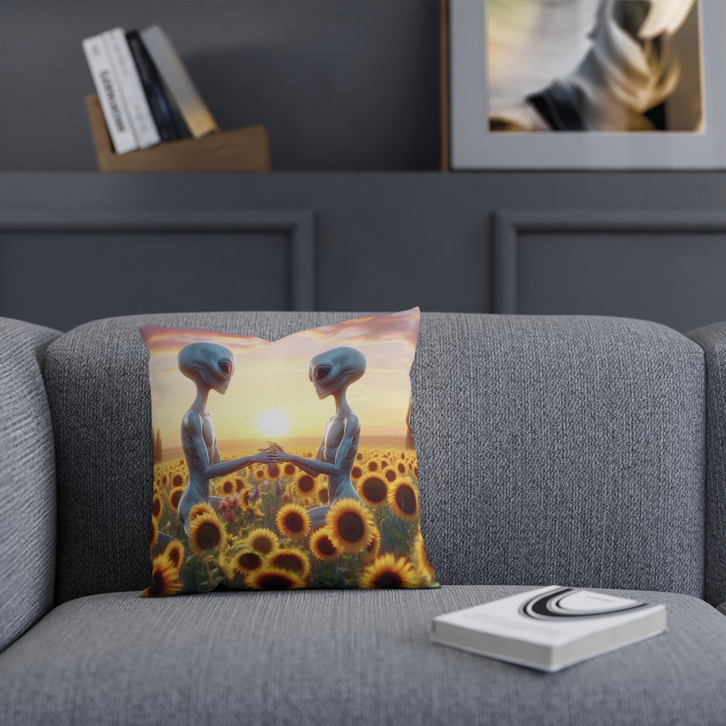 Aliens in Love Pillow
