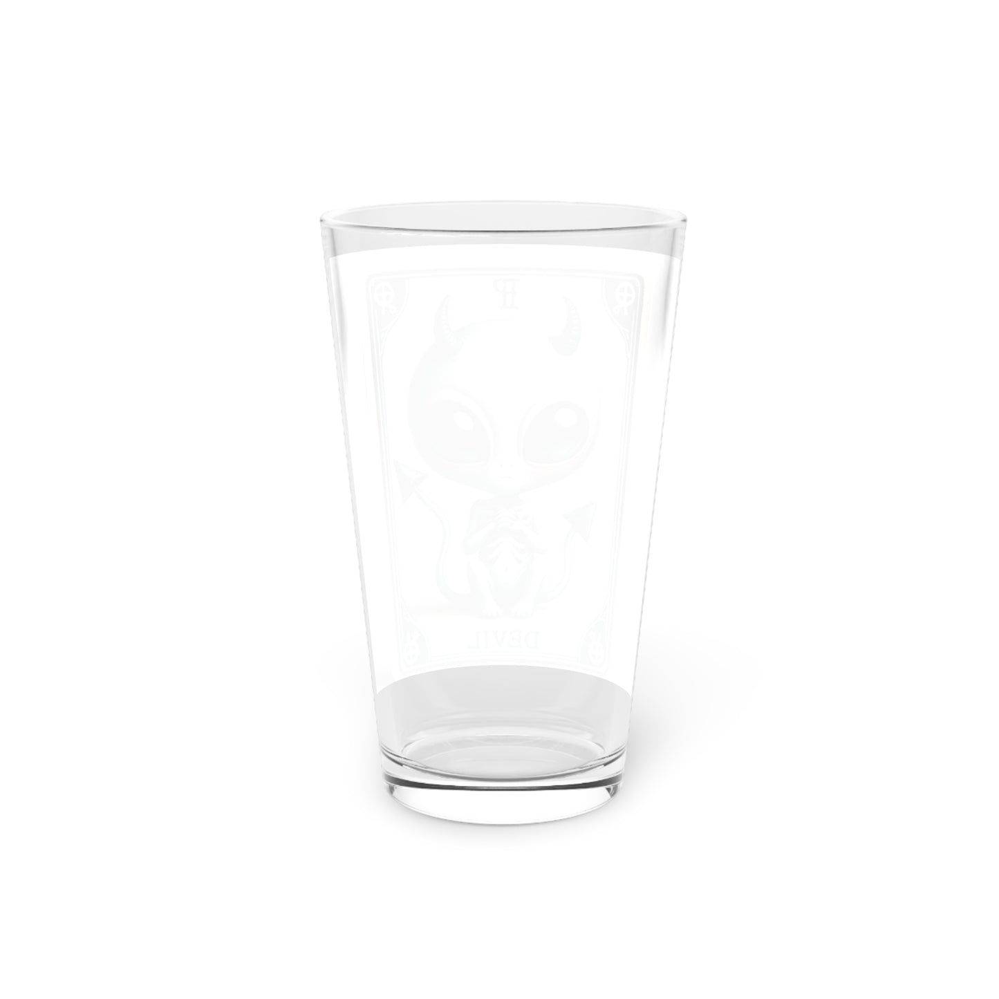 Alien Devil Tarot Pint Glass