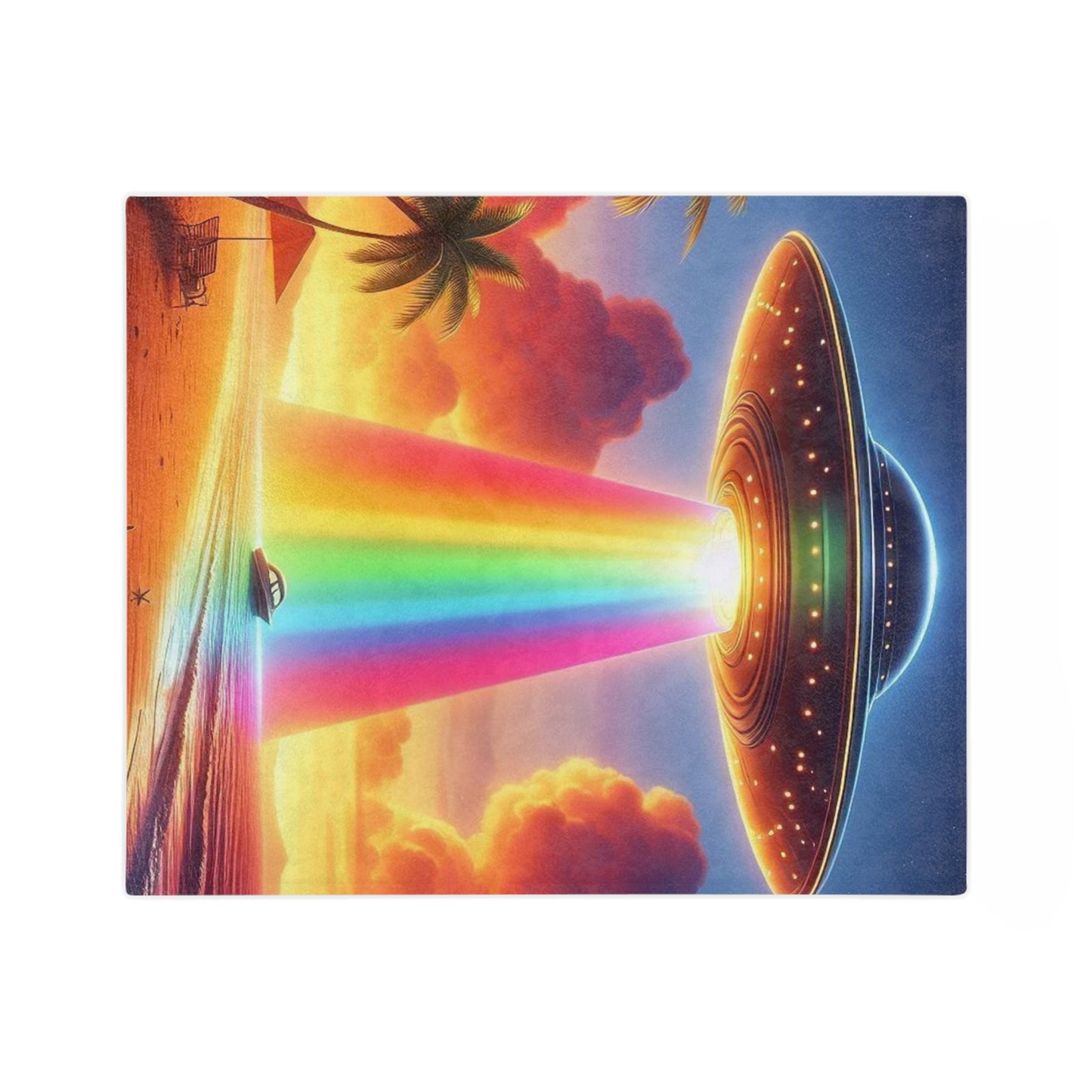 Aliens in Paradise Microfiber Blanket