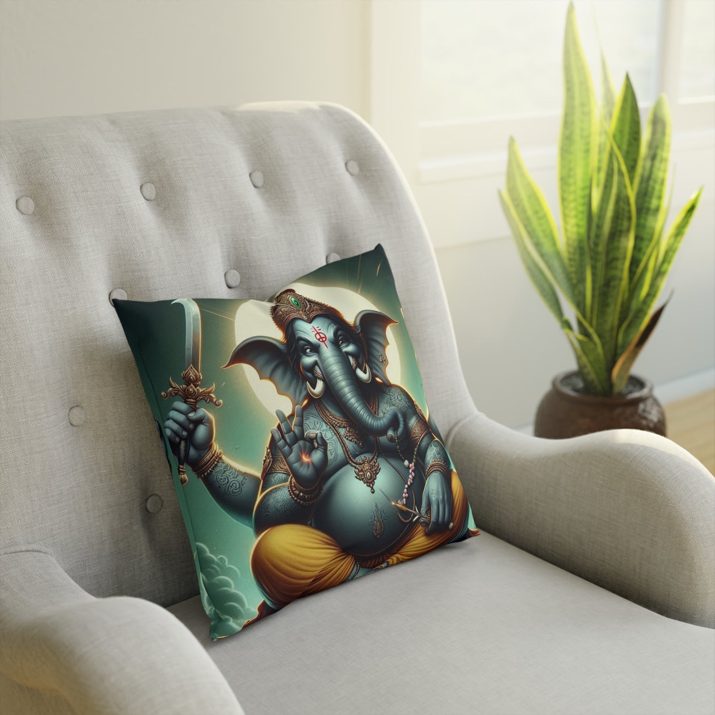 Hindu God Ganesh Pillow