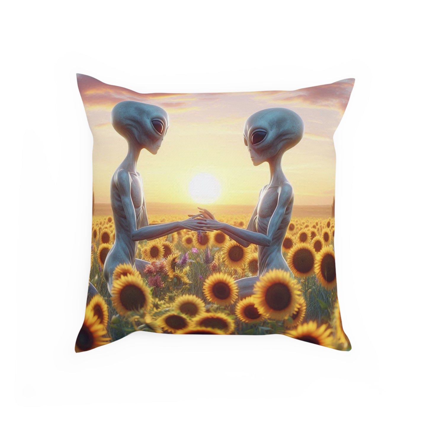 Aliens in Love Pillow