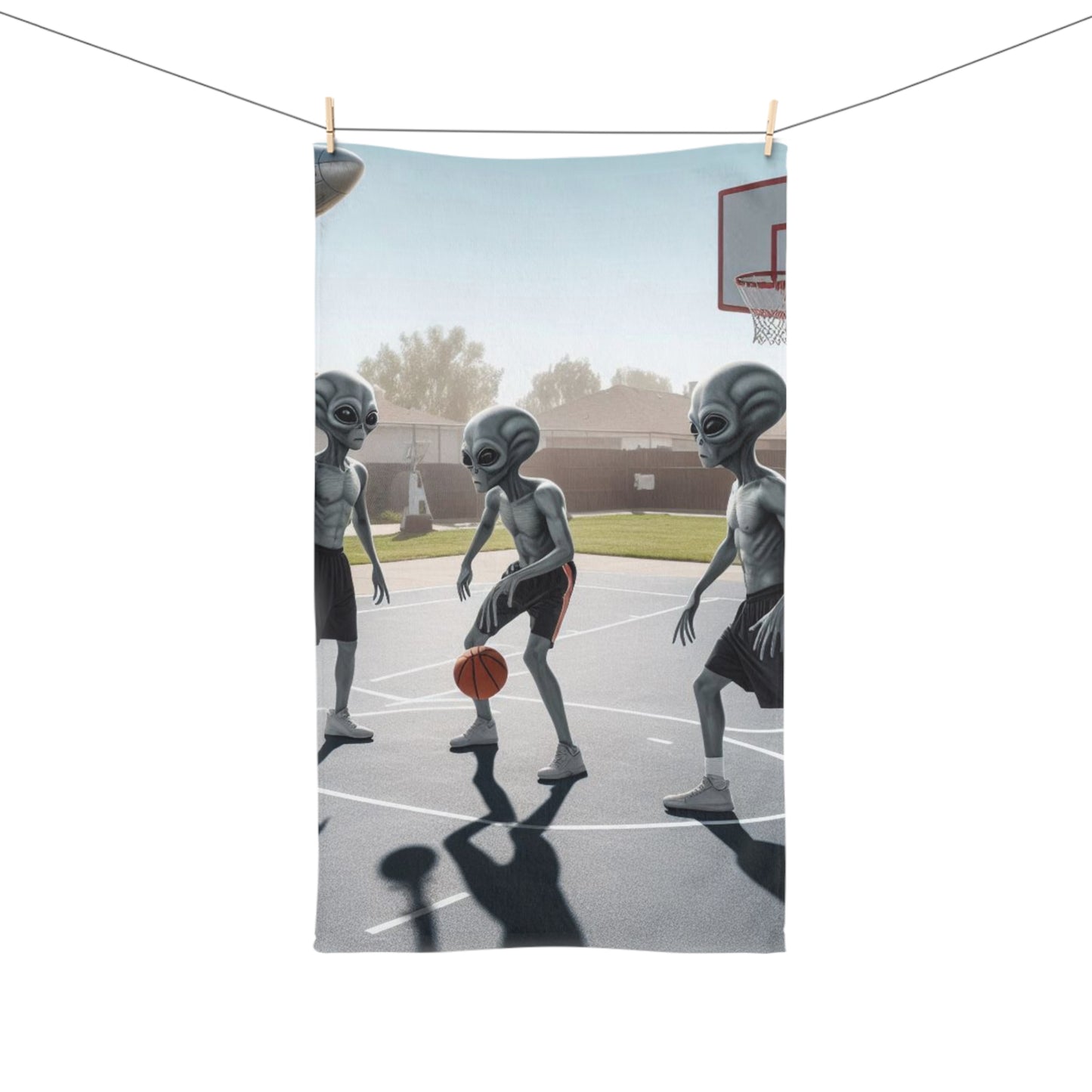 On the Go Basketball Hand Towel