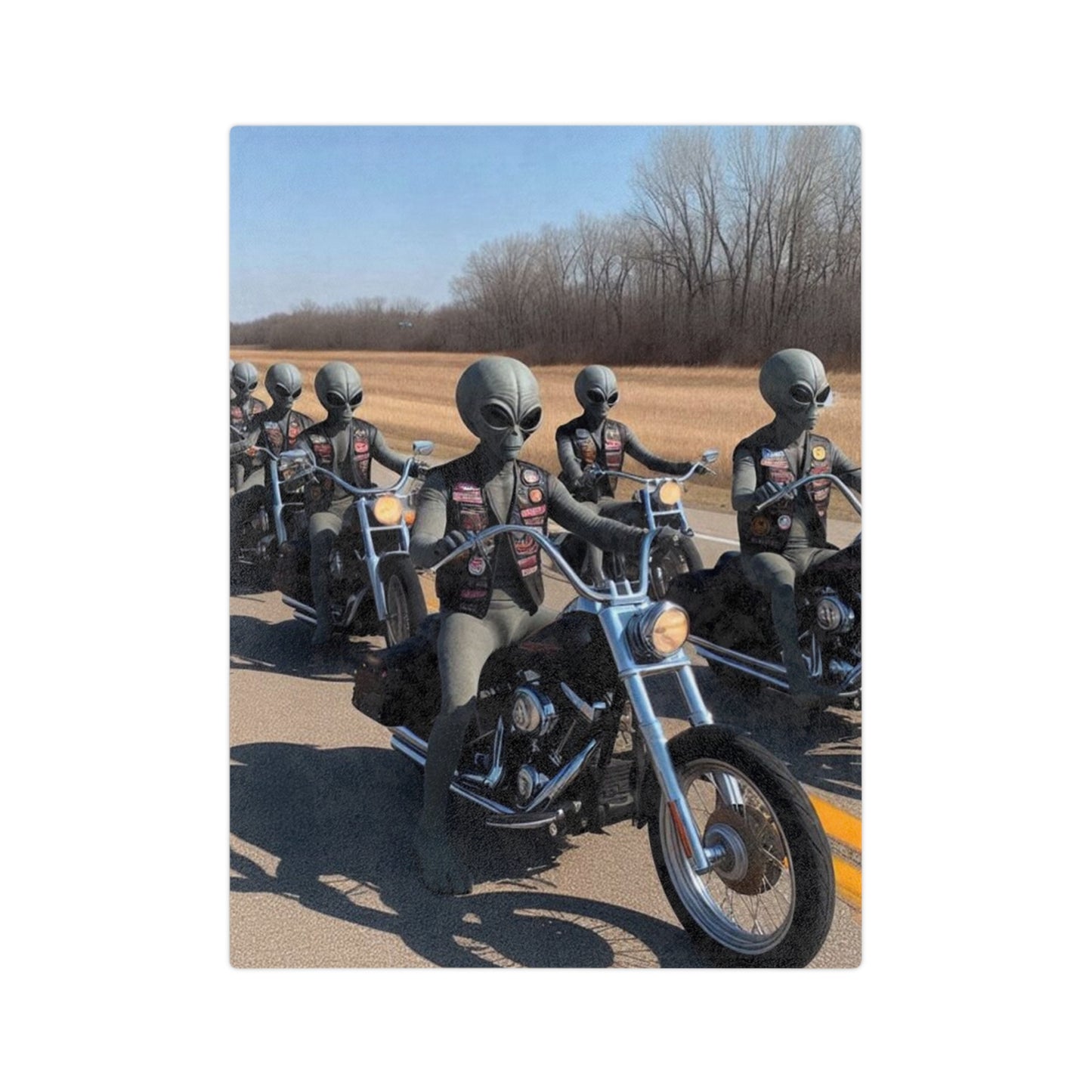 Alien Biker Club Microfiber Blanket