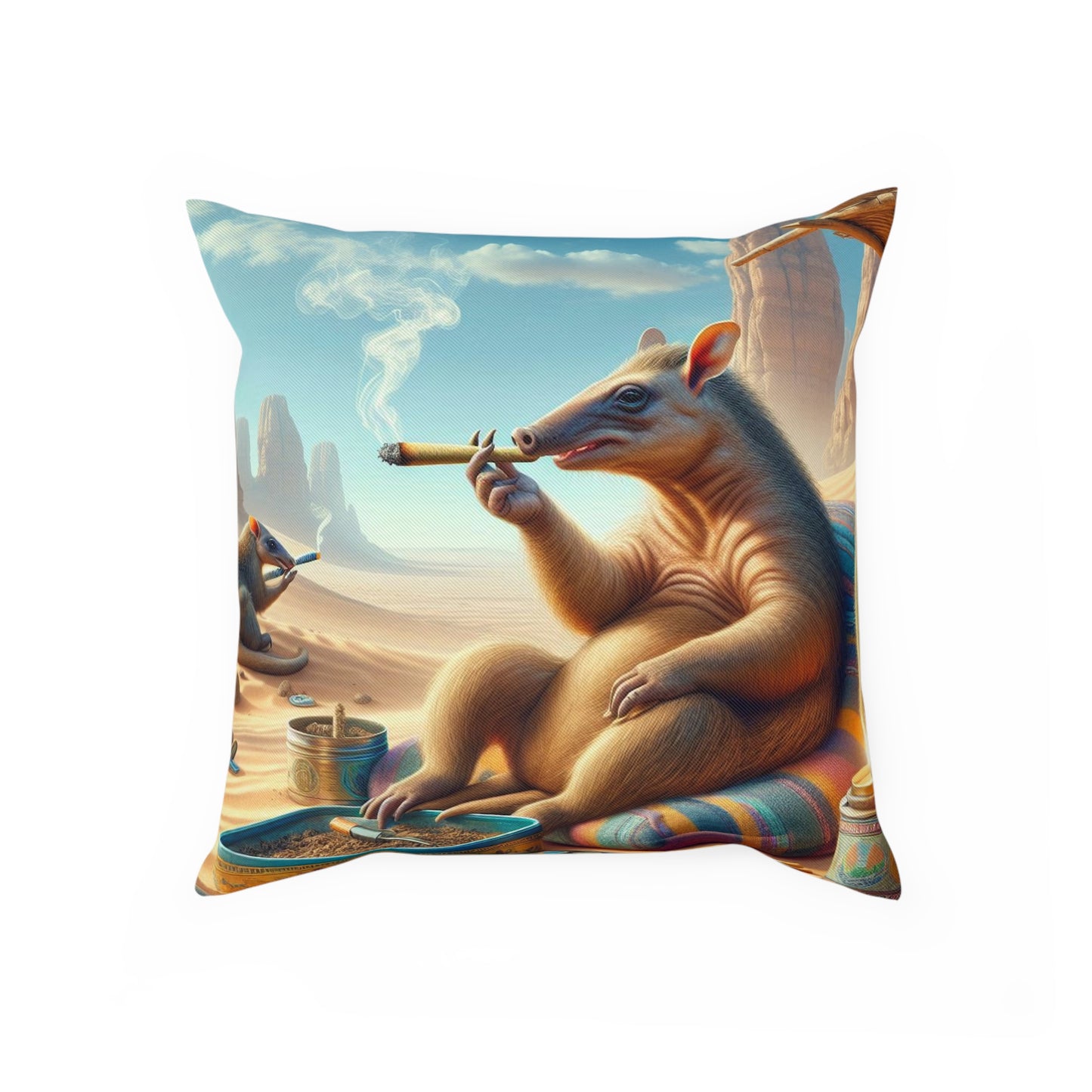 420 Aardvark Throw Pillow