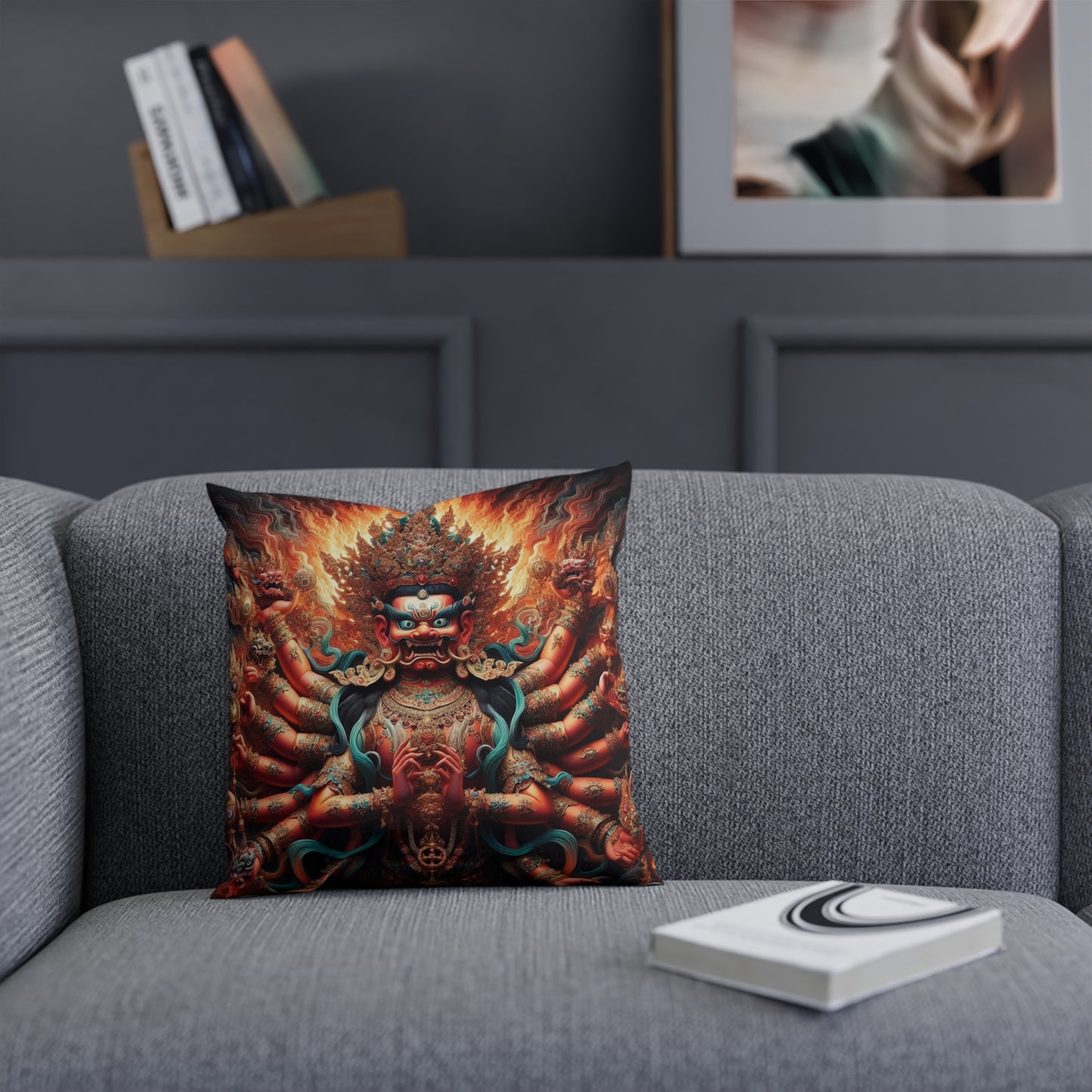Buddhist God Malakala Pillow