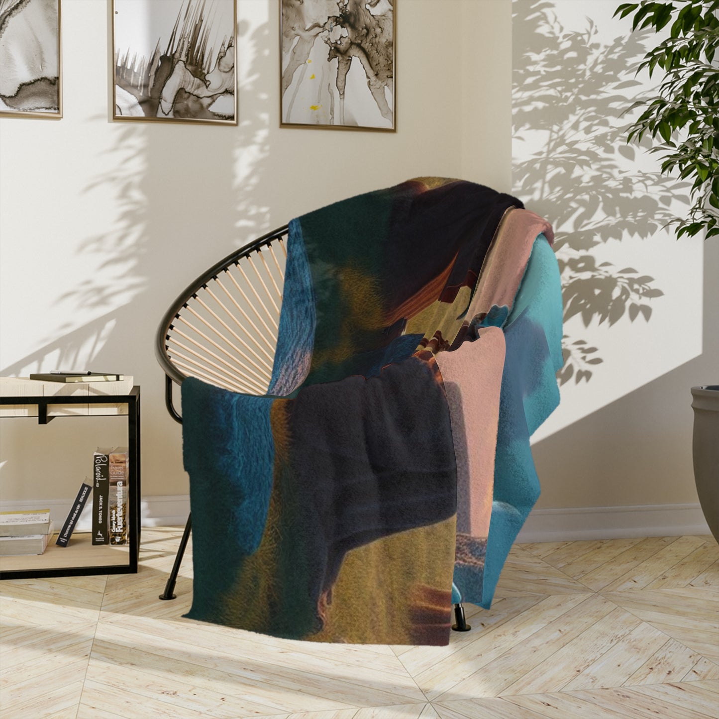 Aliens Stonehenge at Dawn Velveteen Microfiber Blanket