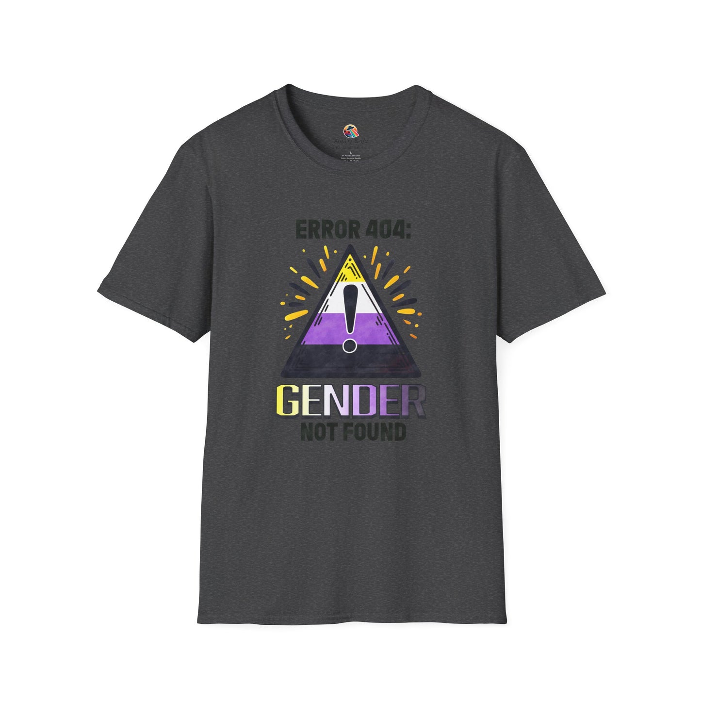 Error 404! Gender Not Found Pride Softstyle T-Shirt