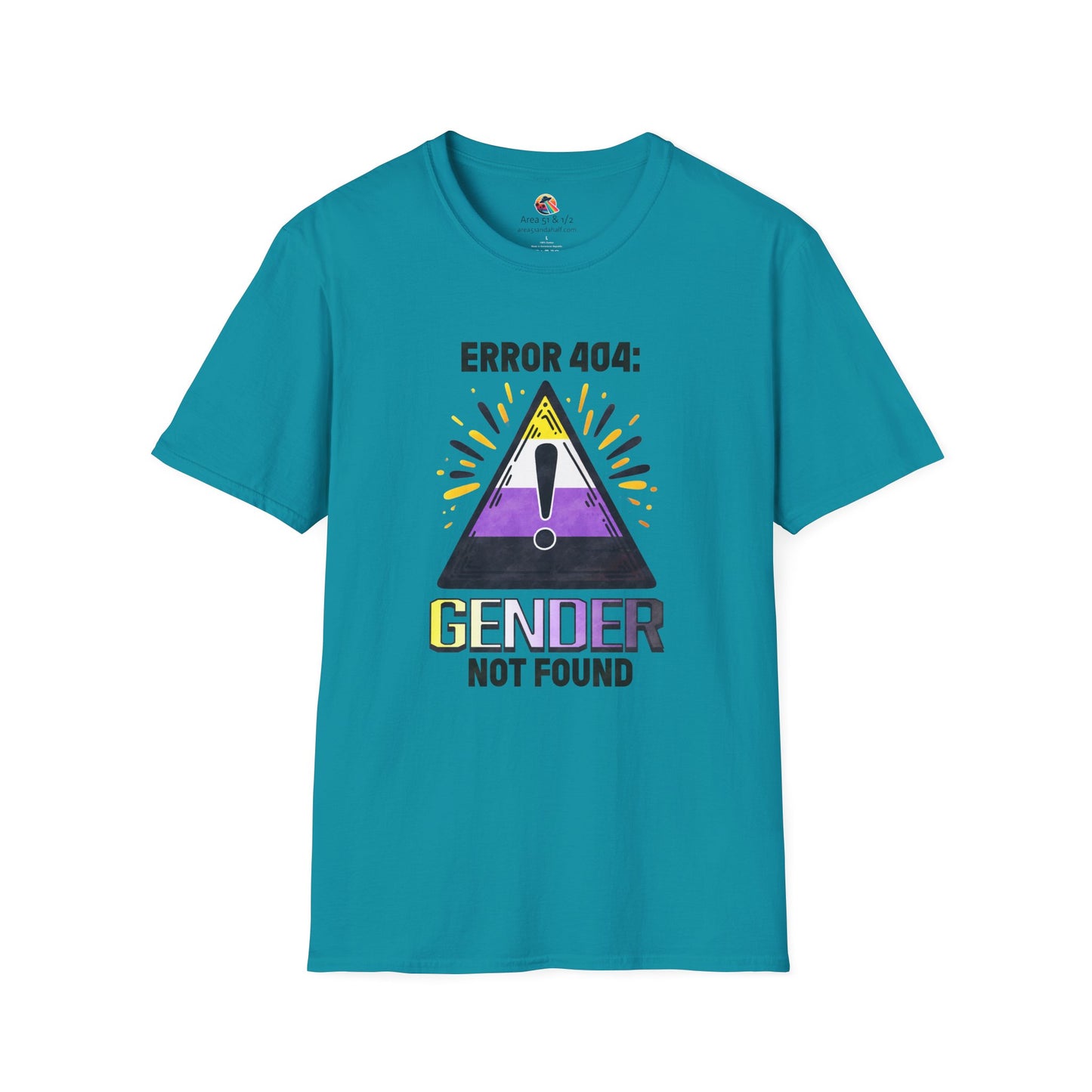 Error 404! Gender Not Found Pride Softstyle T-Shirt