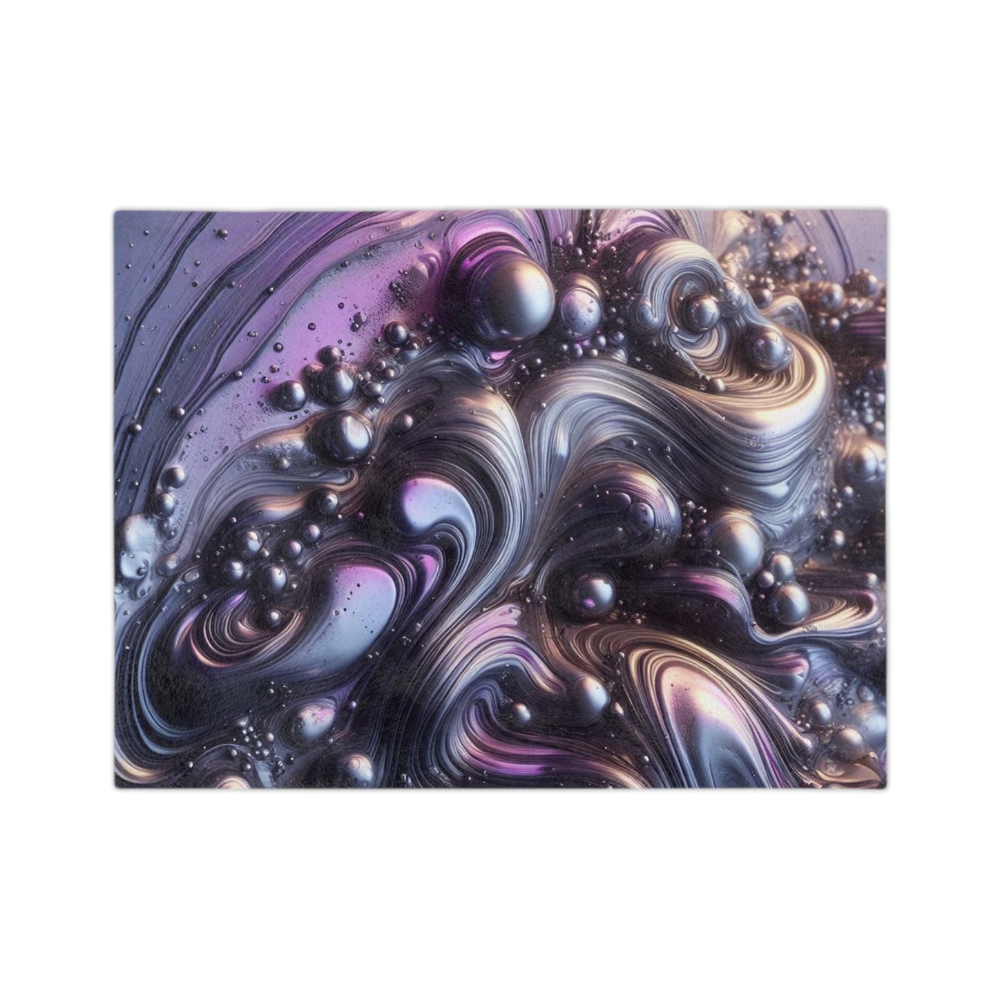 Molten Purple Velveteen Microfiber Blanket