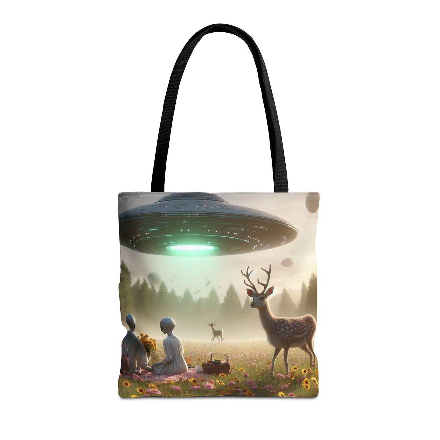 Alien Picnic Tote Bag