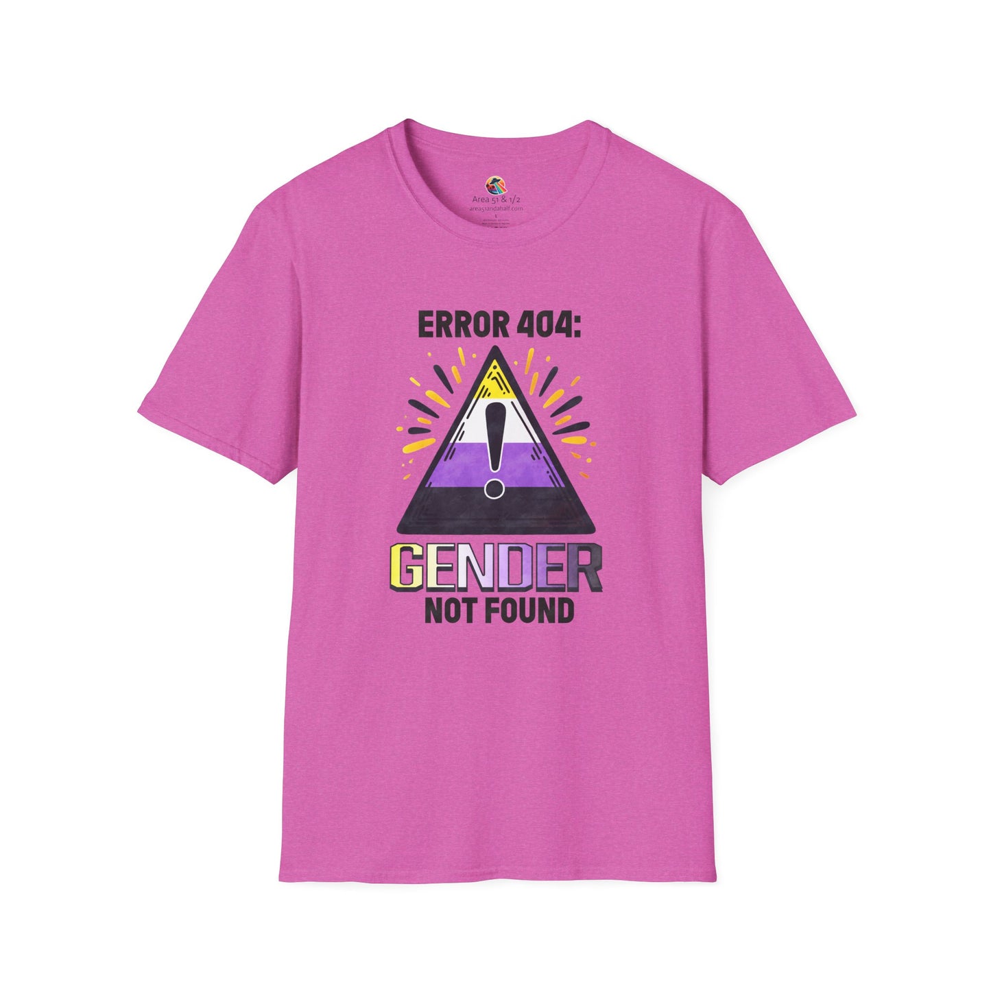 Error 404! Gender Not Found Pride Softstyle T-Shirt
