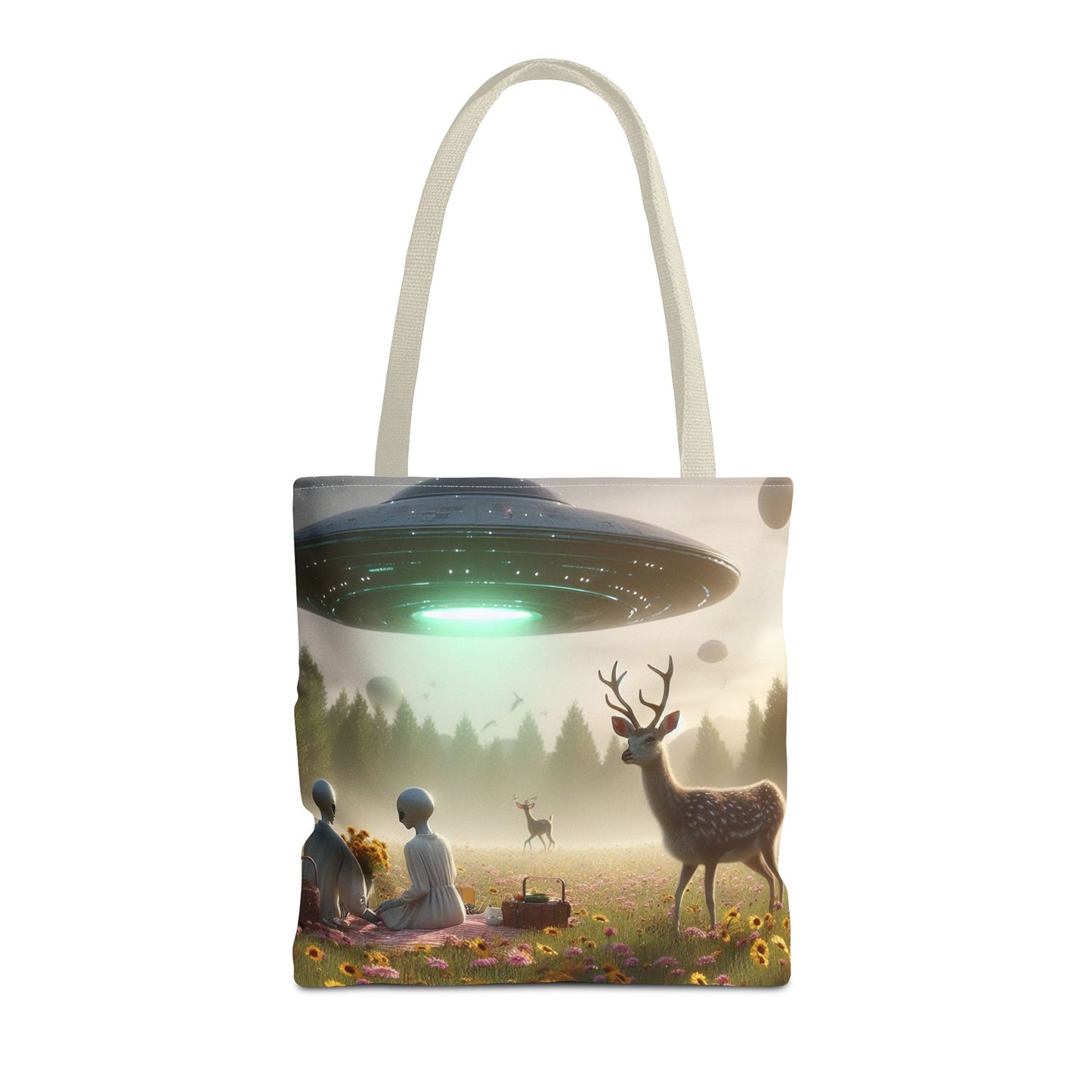 Alien Picnic Tote Bag