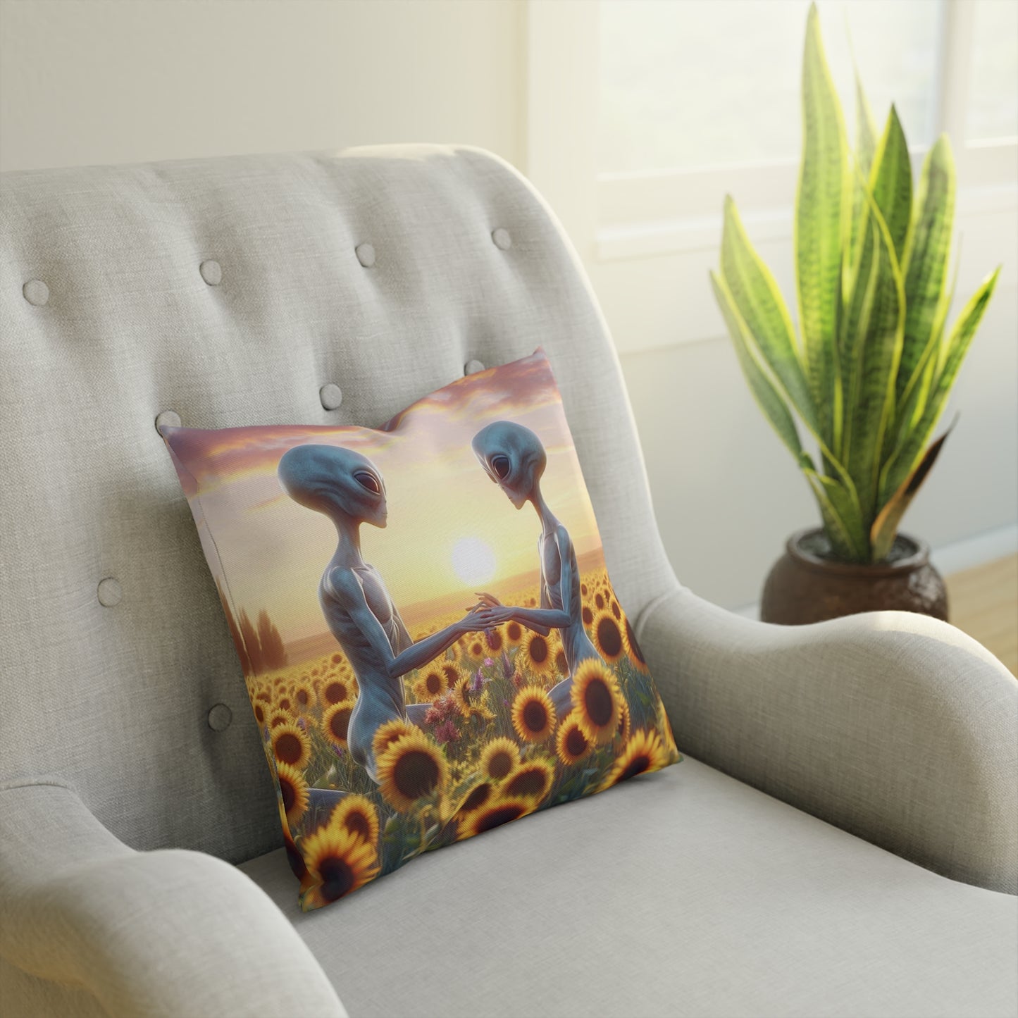 Aliens in Love Pillow