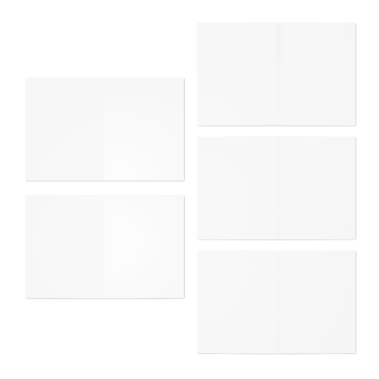 Skull Series Halloween Greeting Cards (5-Pack)