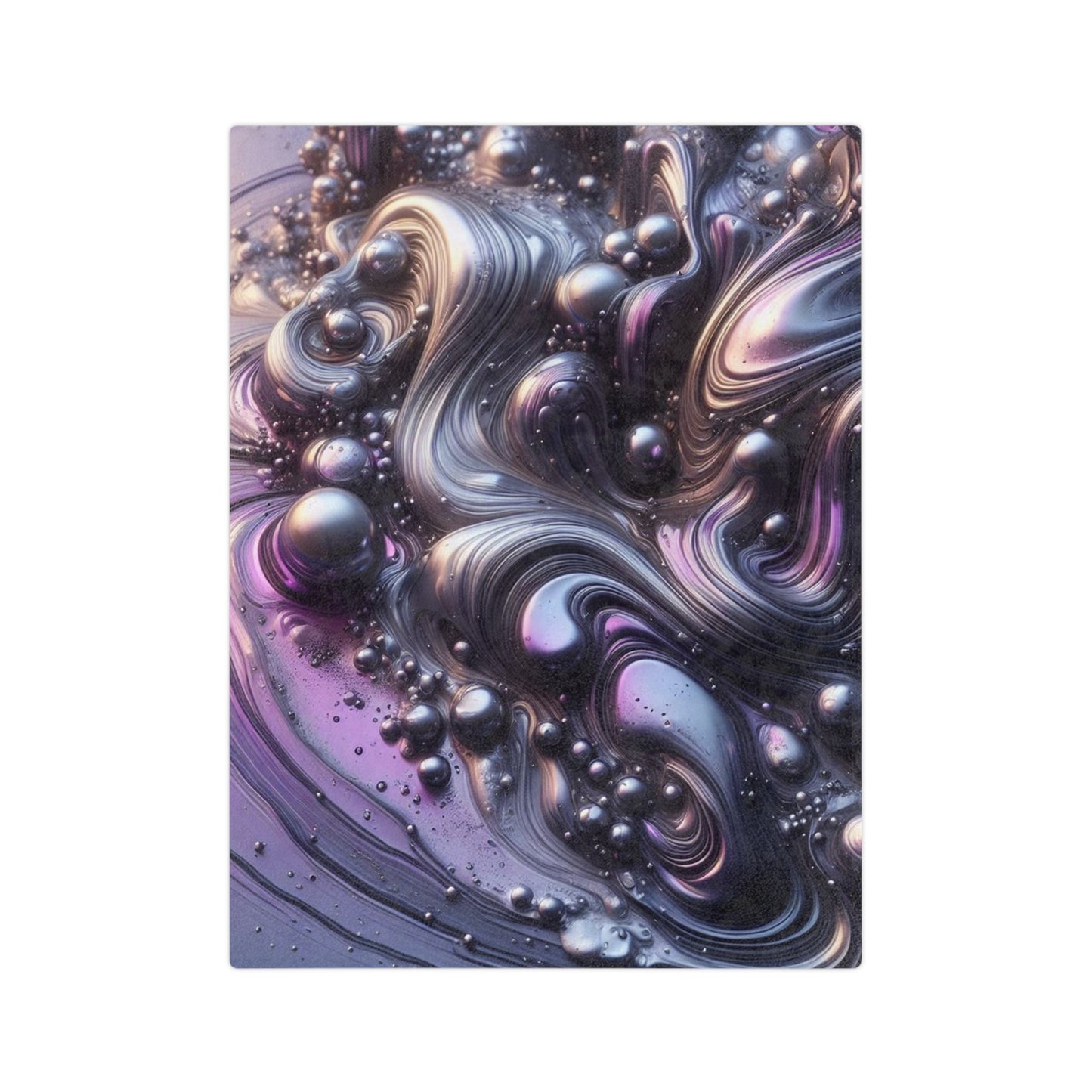 Molten Purple Velveteen Microfiber Blanket