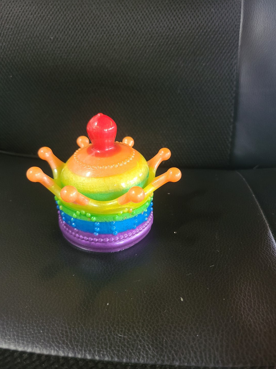 PRIDE Resin Trinket Box Crown