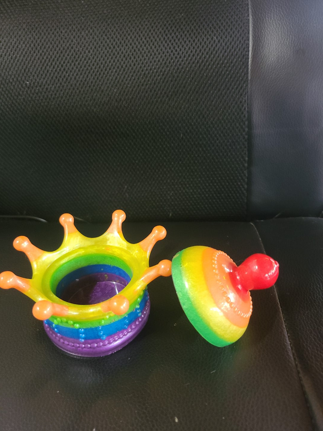 PRIDE Resin Trinket Box Crown