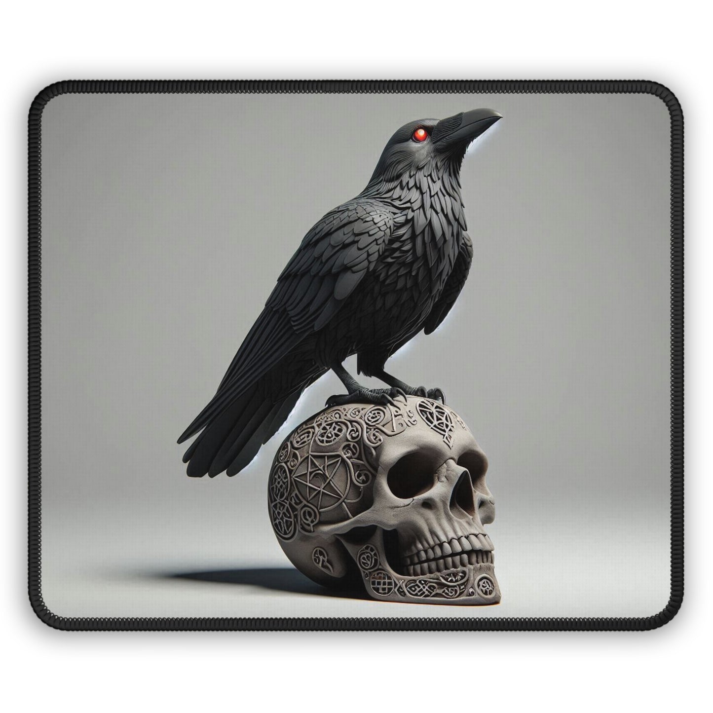 Raven & Skull Gaming Mouse Pad