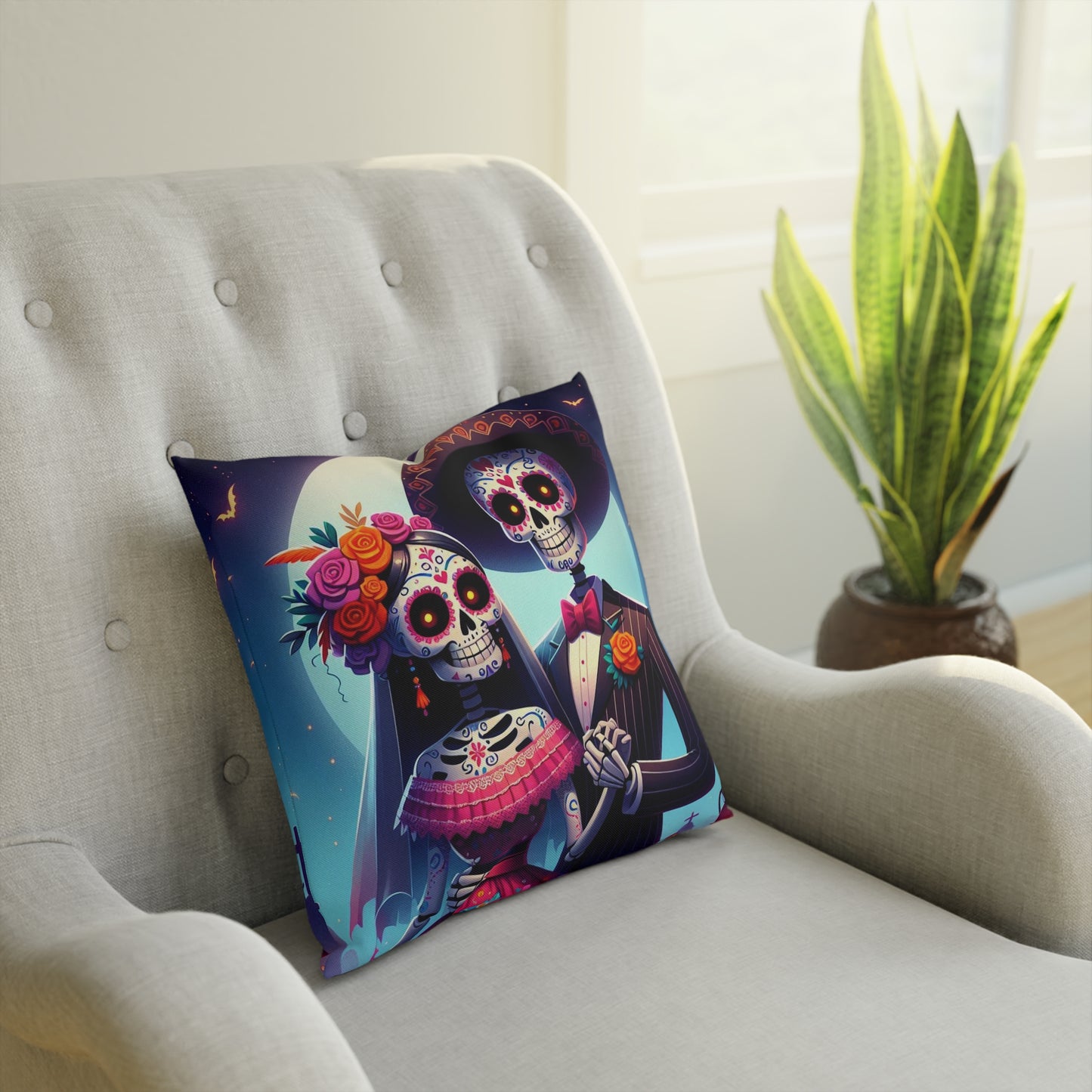 La Catrina Throw Pillow