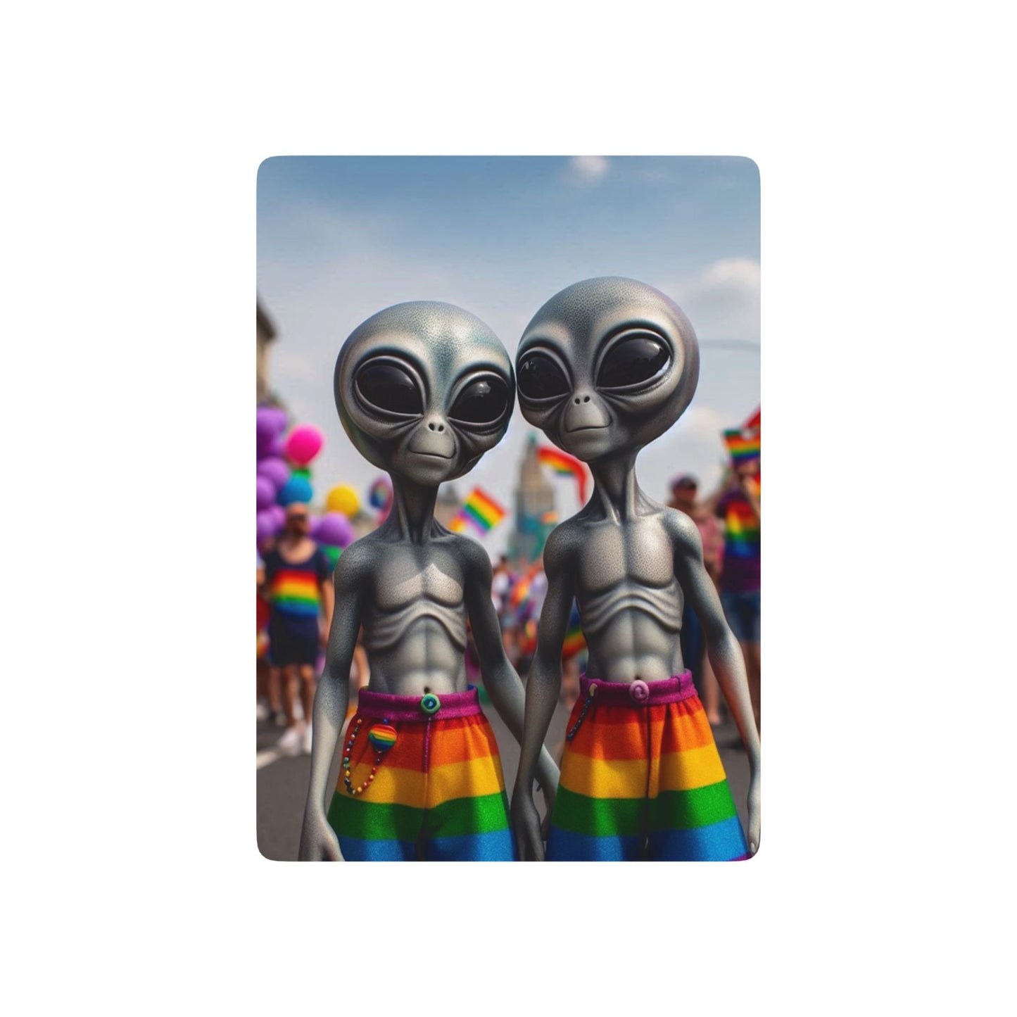 Pride Aliens Playing Cards