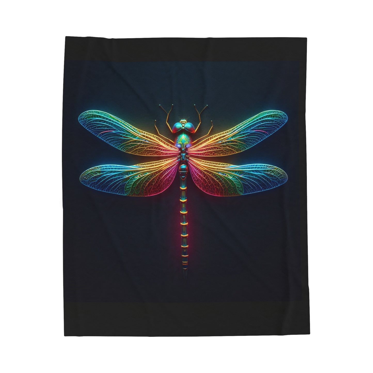 Dragonfly Velveteen Plush Blanket