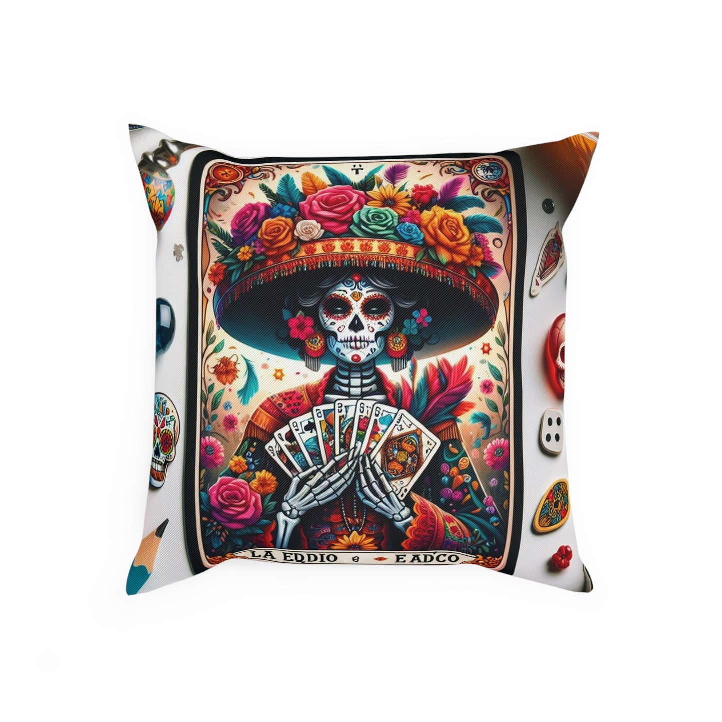 La Muerta Throw Pillow