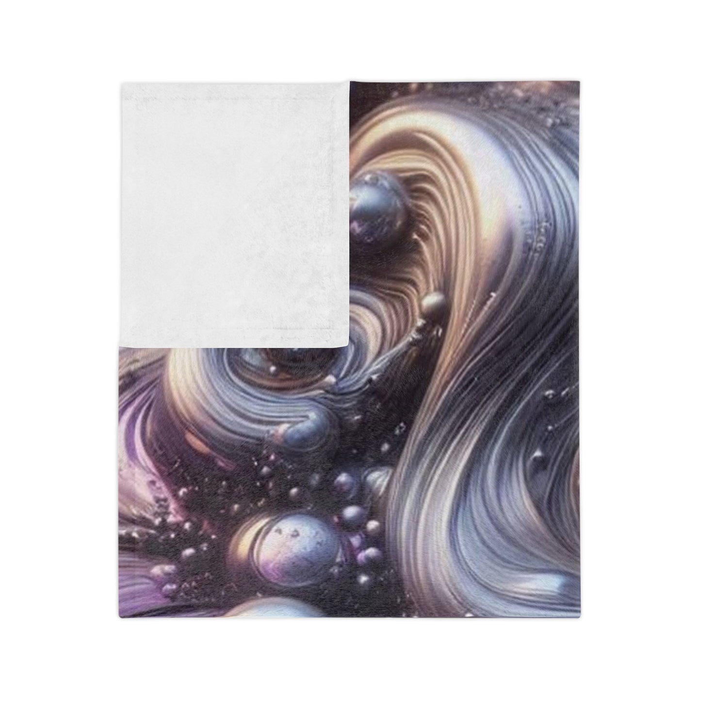 Molten Purple Velveteen Microfiber Blanket
