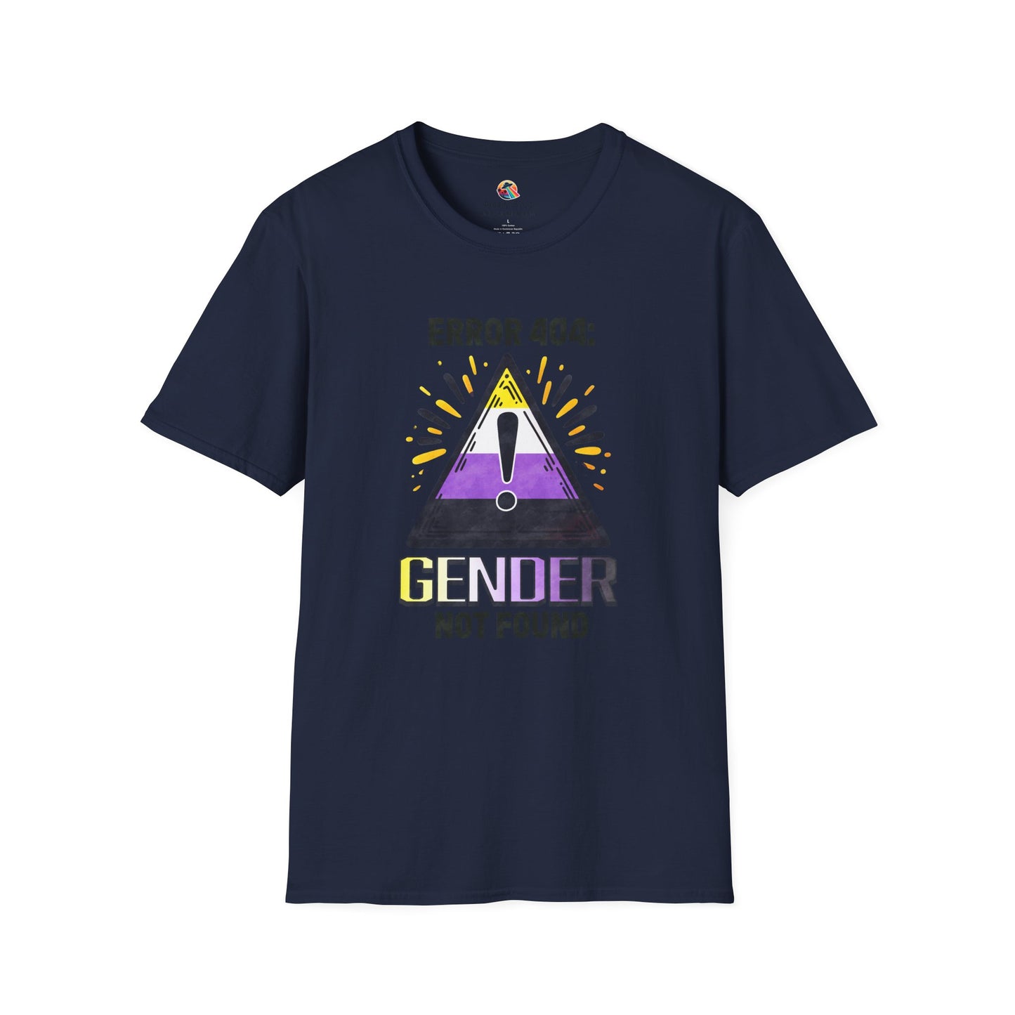 Error 404! Gender Not Found Pride Softstyle T-Shirt