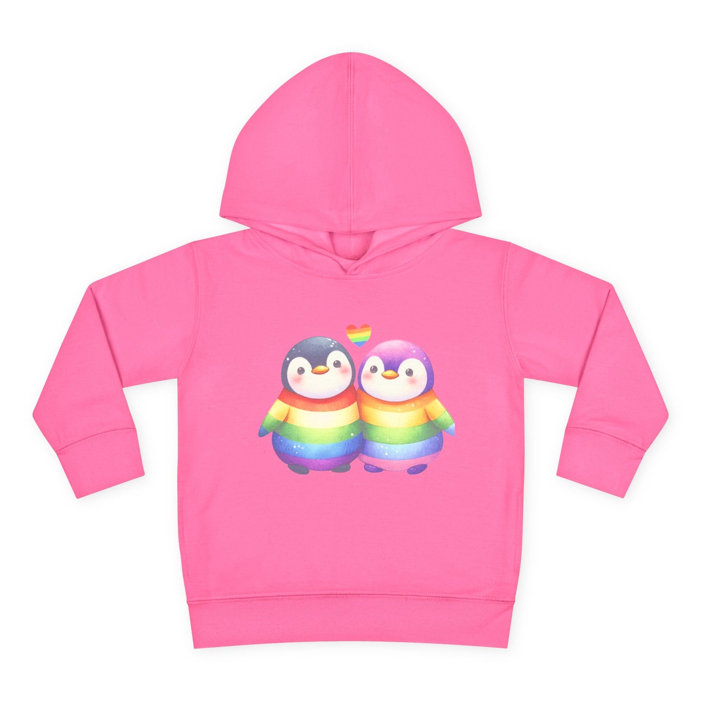 Rainbow Penguins Toddler Hoodie