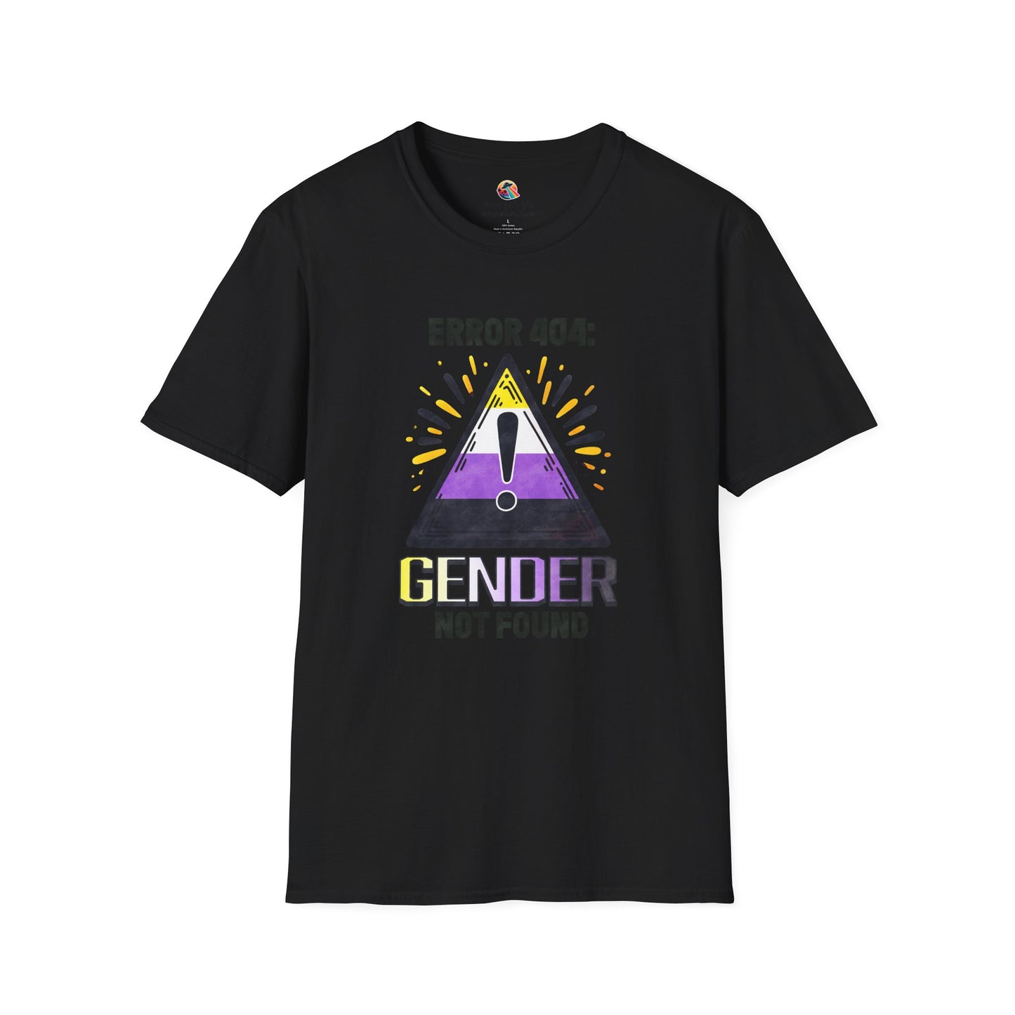 Error 404! Gender Not Found Pride Softstyle T-Shirt