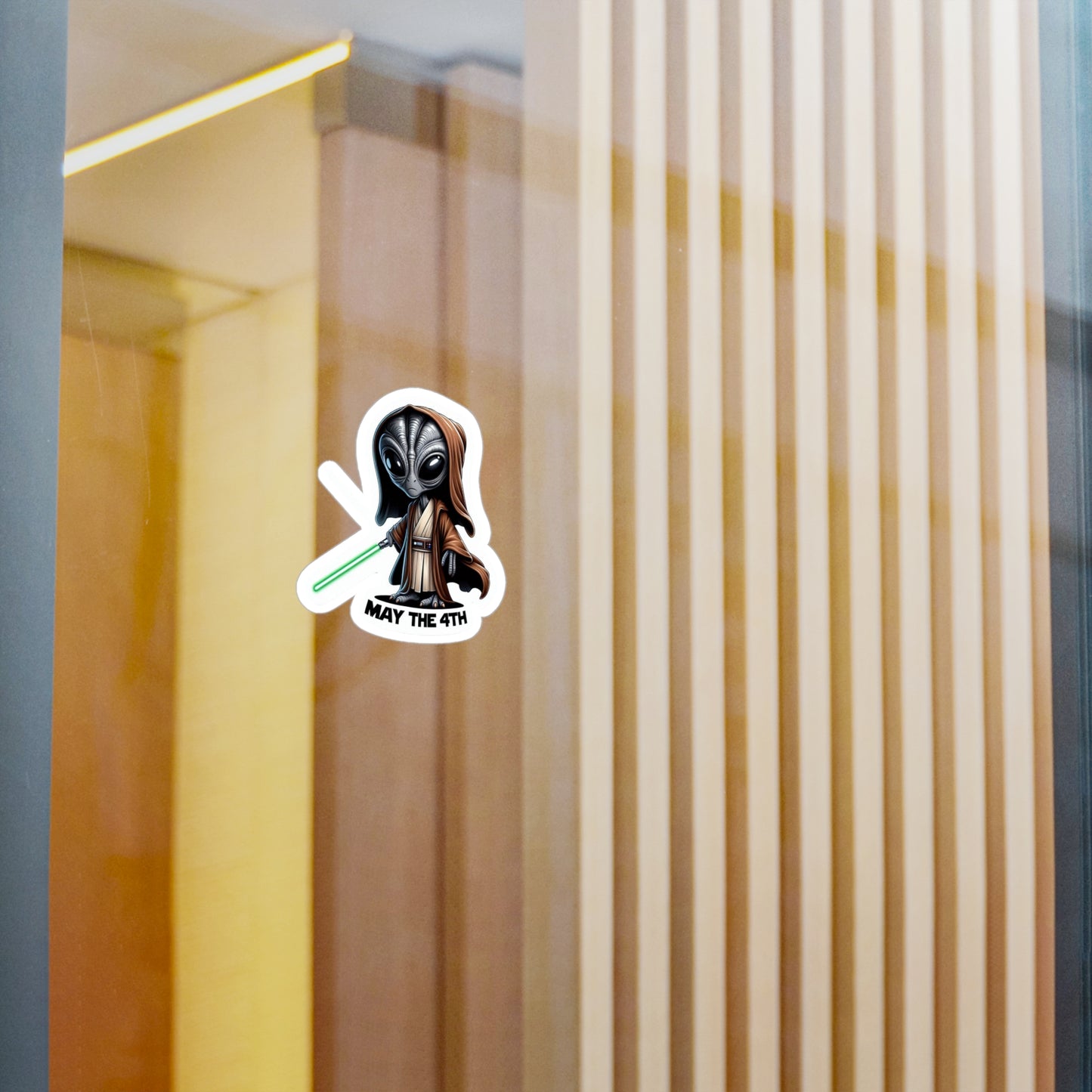 Costumed Alien Vinyl Decal