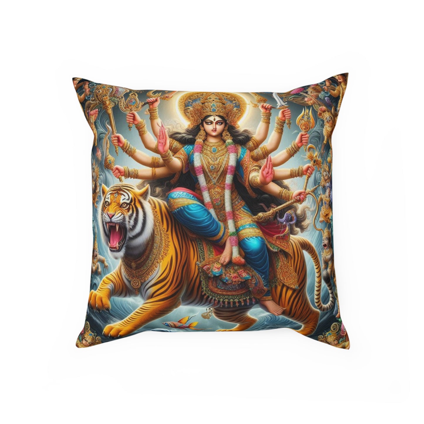 Hindu Goddess Durga Pillow