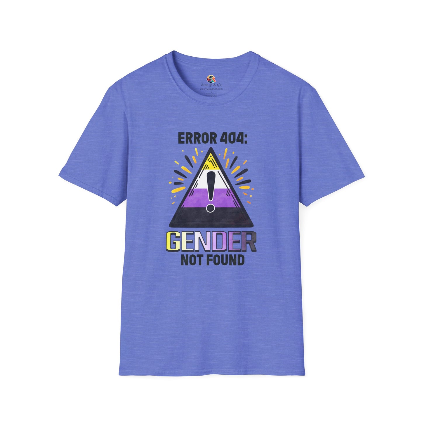 Error 404! Gender Not Found Pride Softstyle T-Shirt