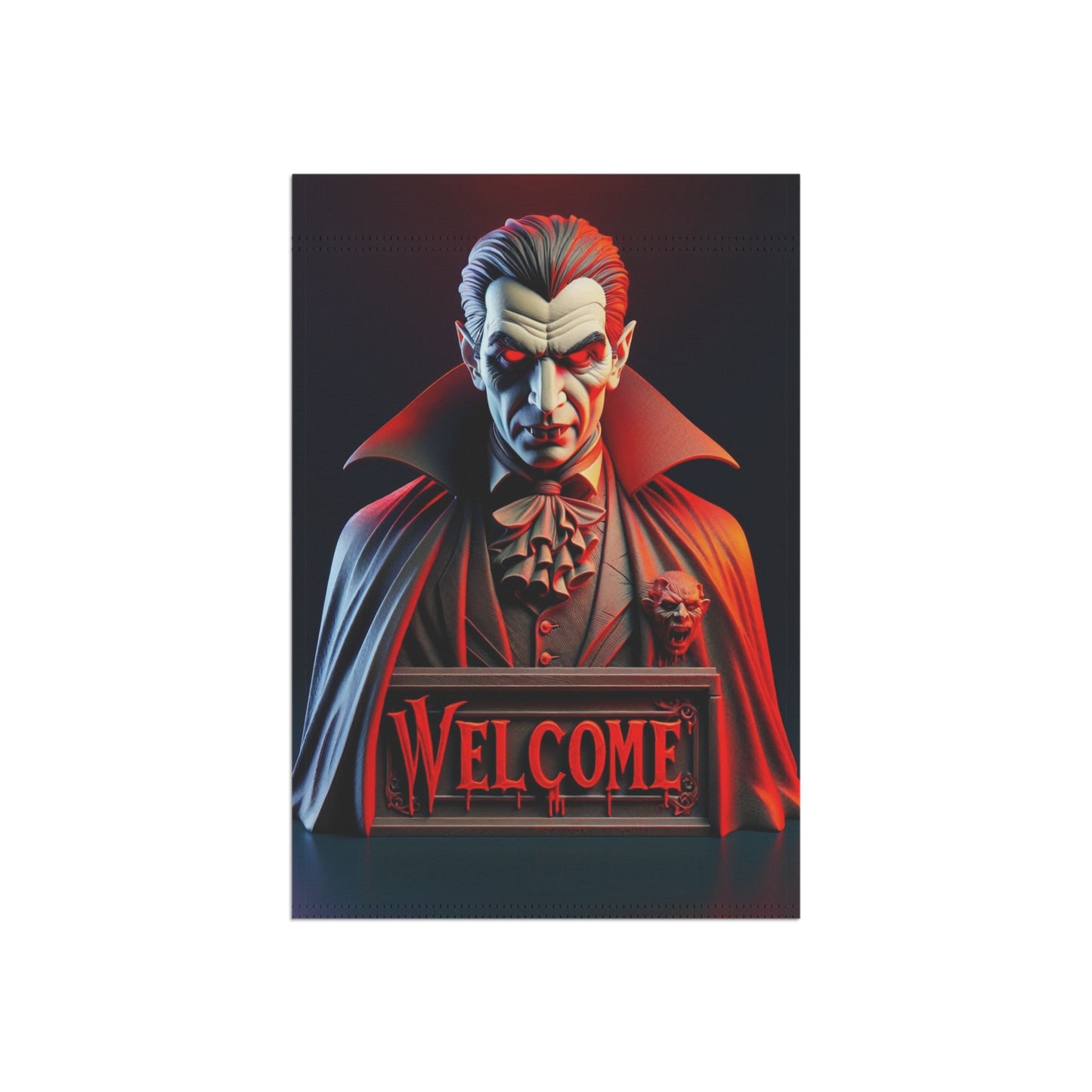 Halloween Dracula Welcome Flag