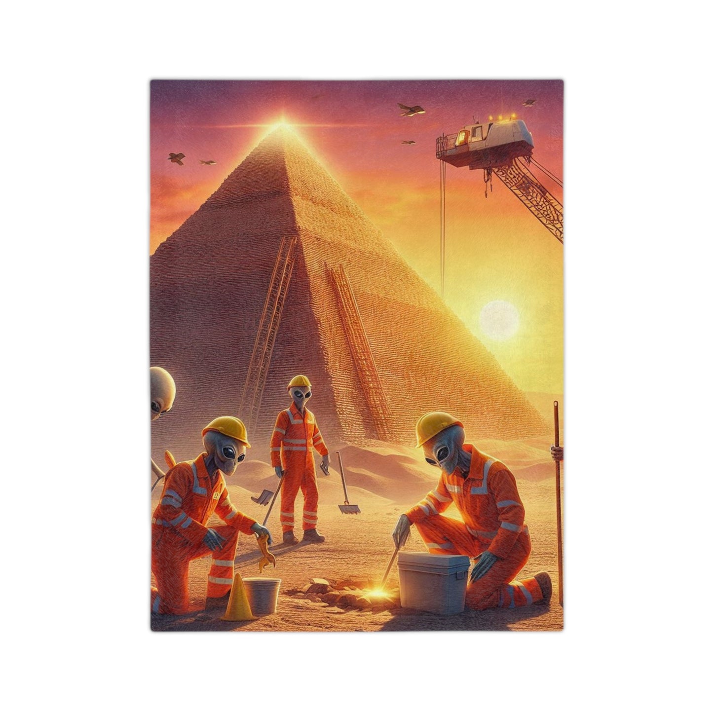 Alternate History: Giza Velveteen Microfiber Blanket