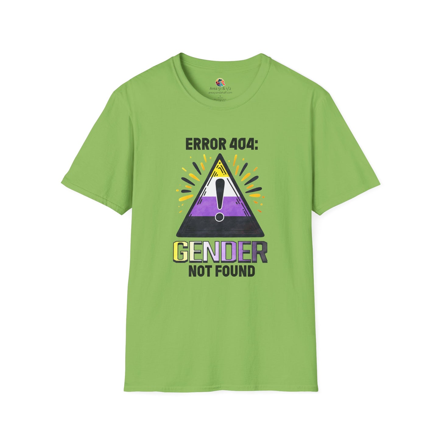 Error 404! Gender Not Found Pride Softstyle T-Shirt