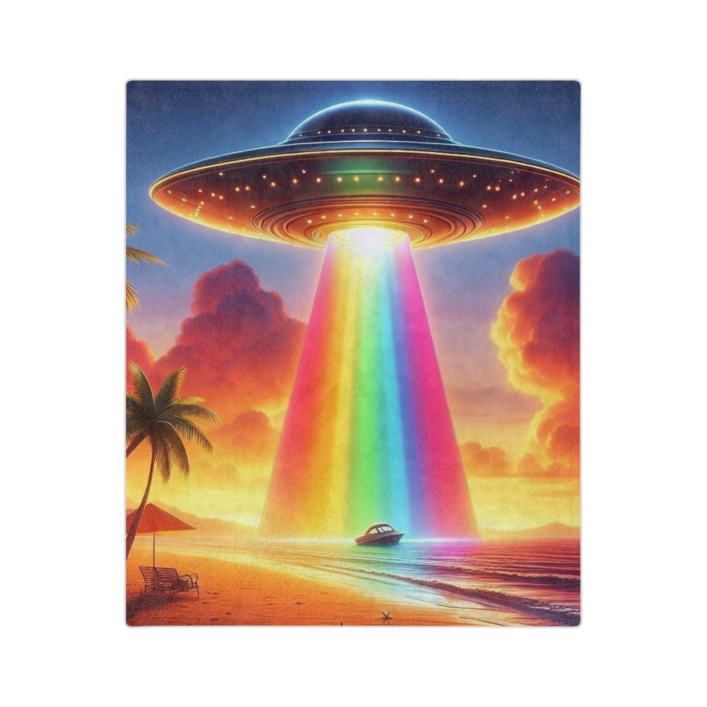 Aliens in Paradise Microfiber Blanket