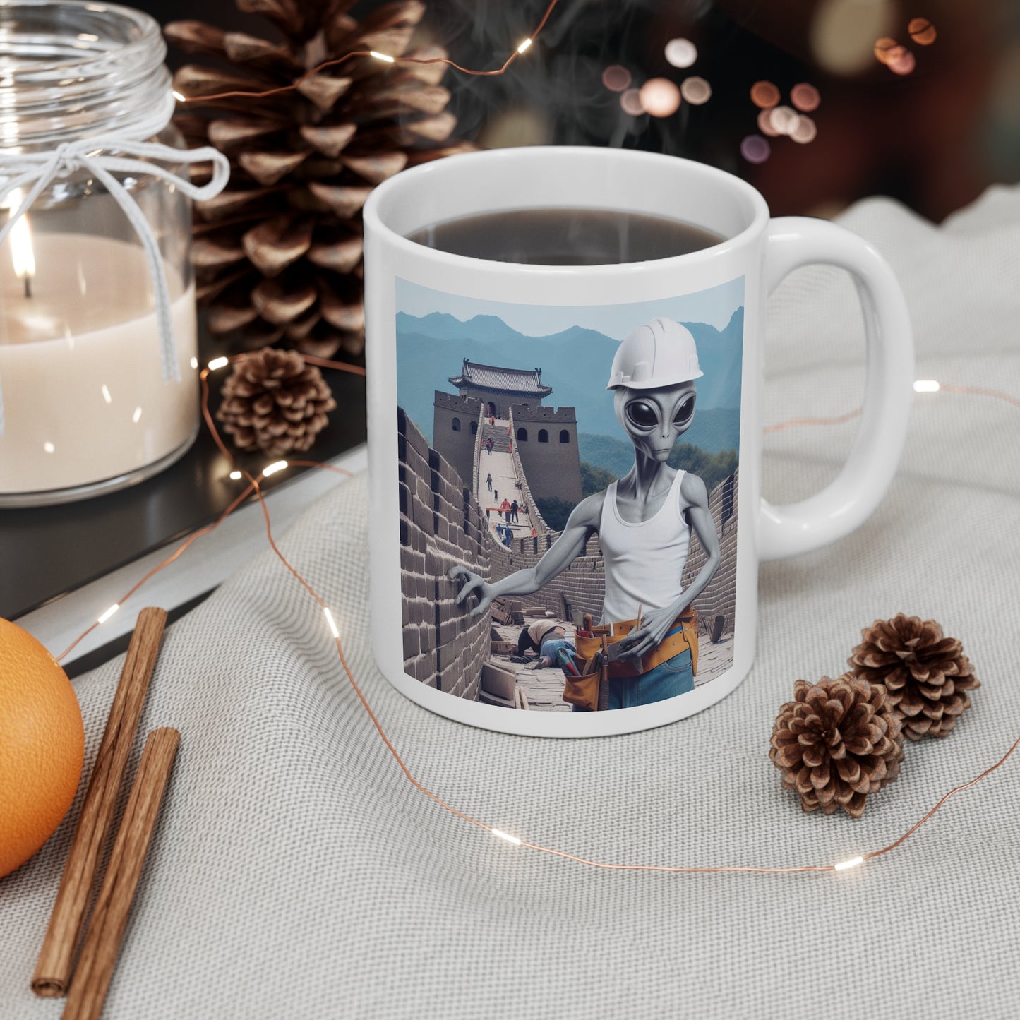 Mug - Did the Aliens Help Build the Great Wall of China 11oz