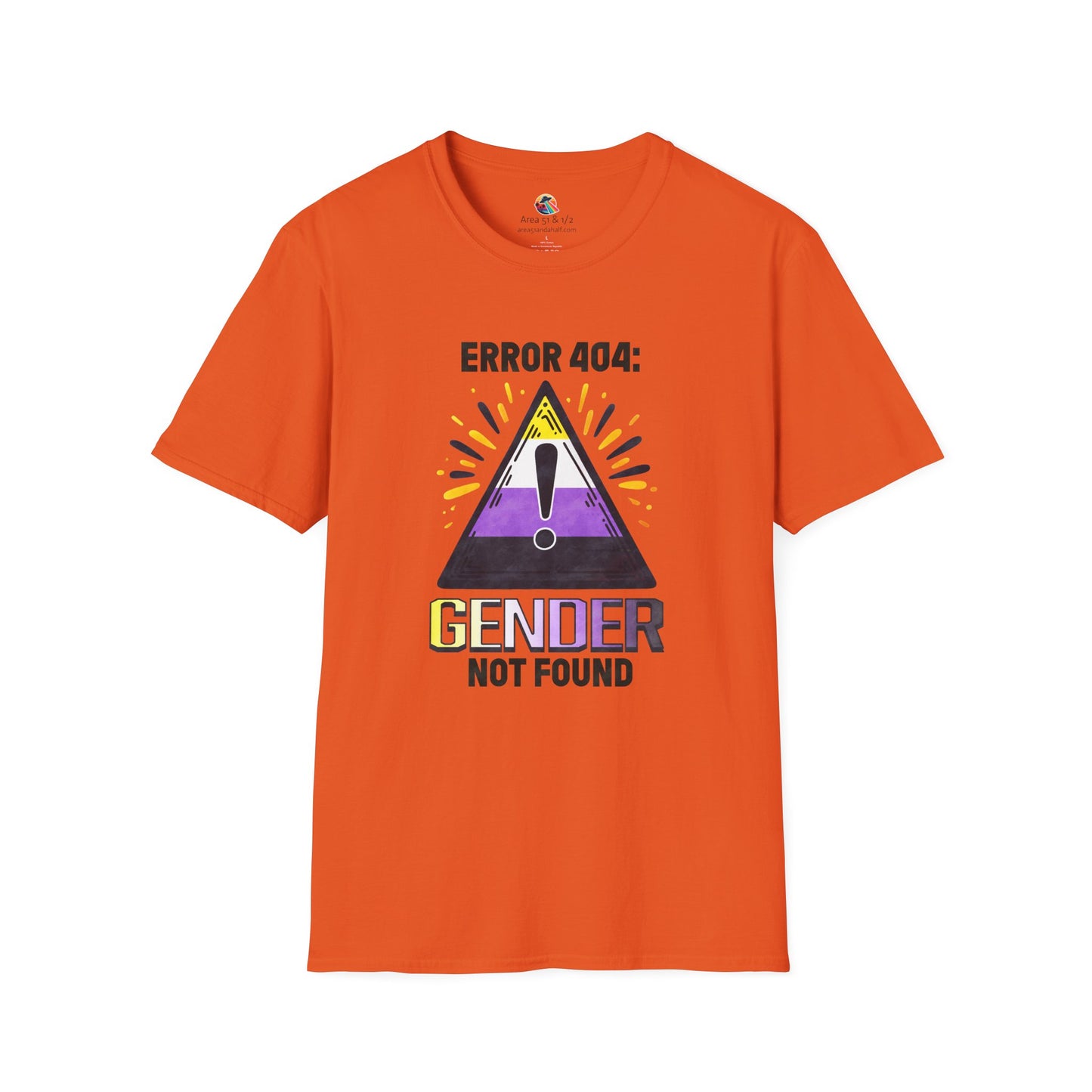 Error 404! Gender Not Found Pride Softstyle T-Shirt