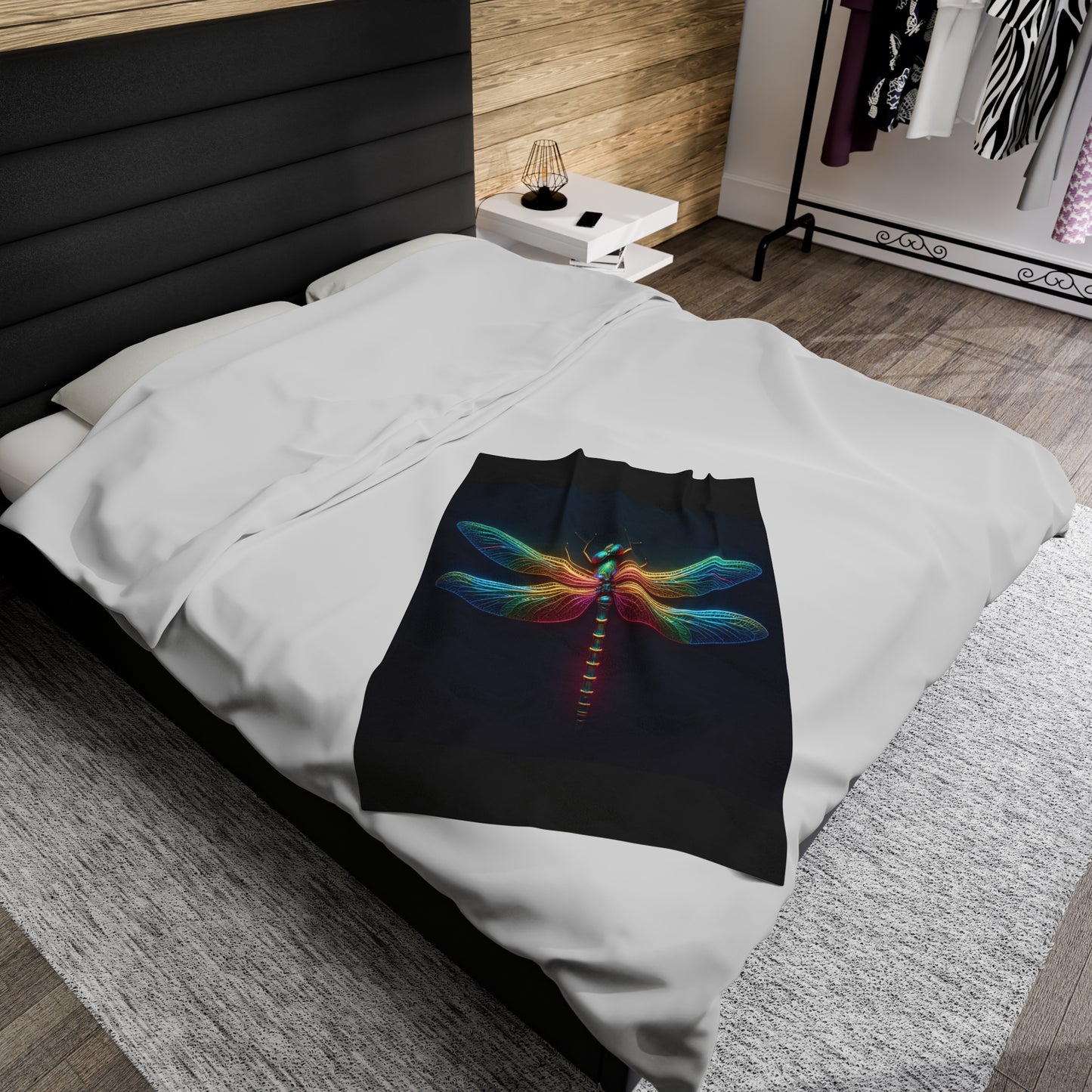 Dragonfly Velveteen Plush Blanket