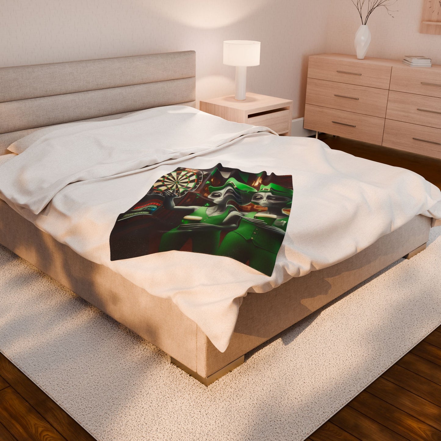 Irish Aliens Velveteen Blanket