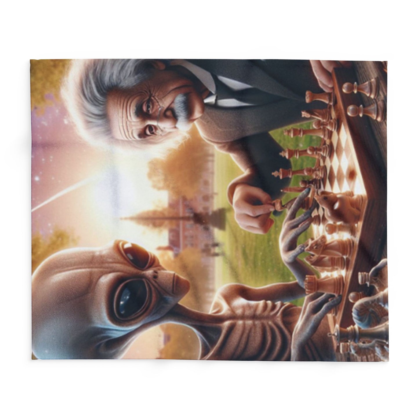 Chess Anyone? Fleece Blanket