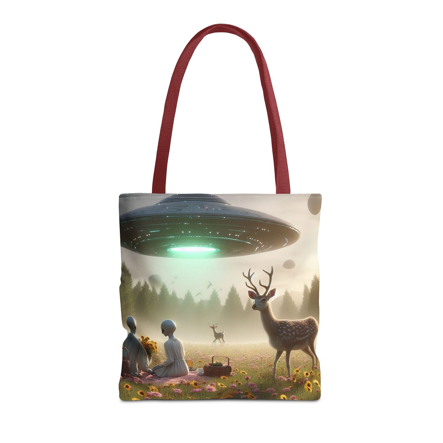 Alien Picnic Tote Bag