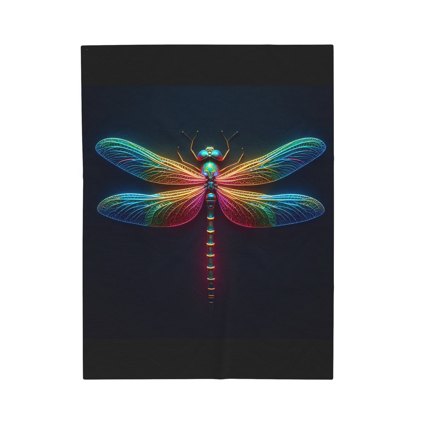 Dragonfly Velveteen Plush Blanket