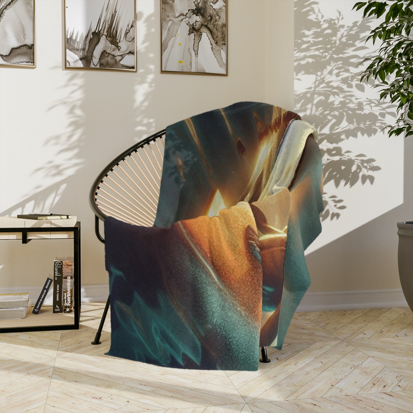 Surfing Aliens Velveteen Microfiber Blanket