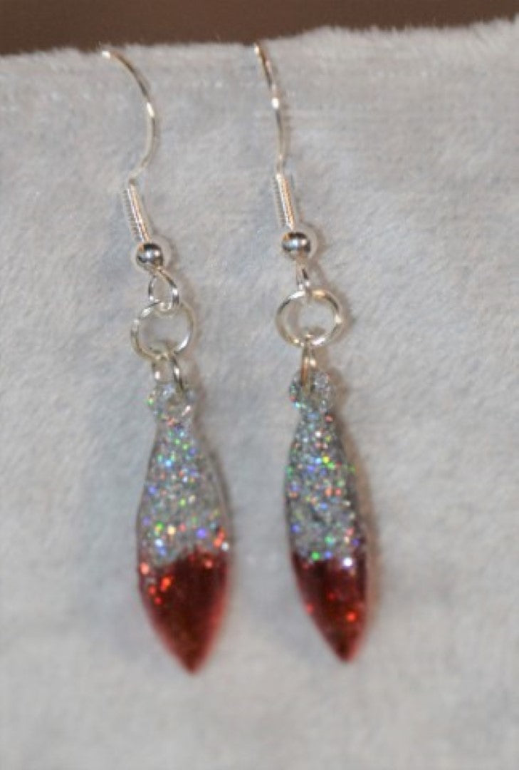 Christmas Lights Red Earings